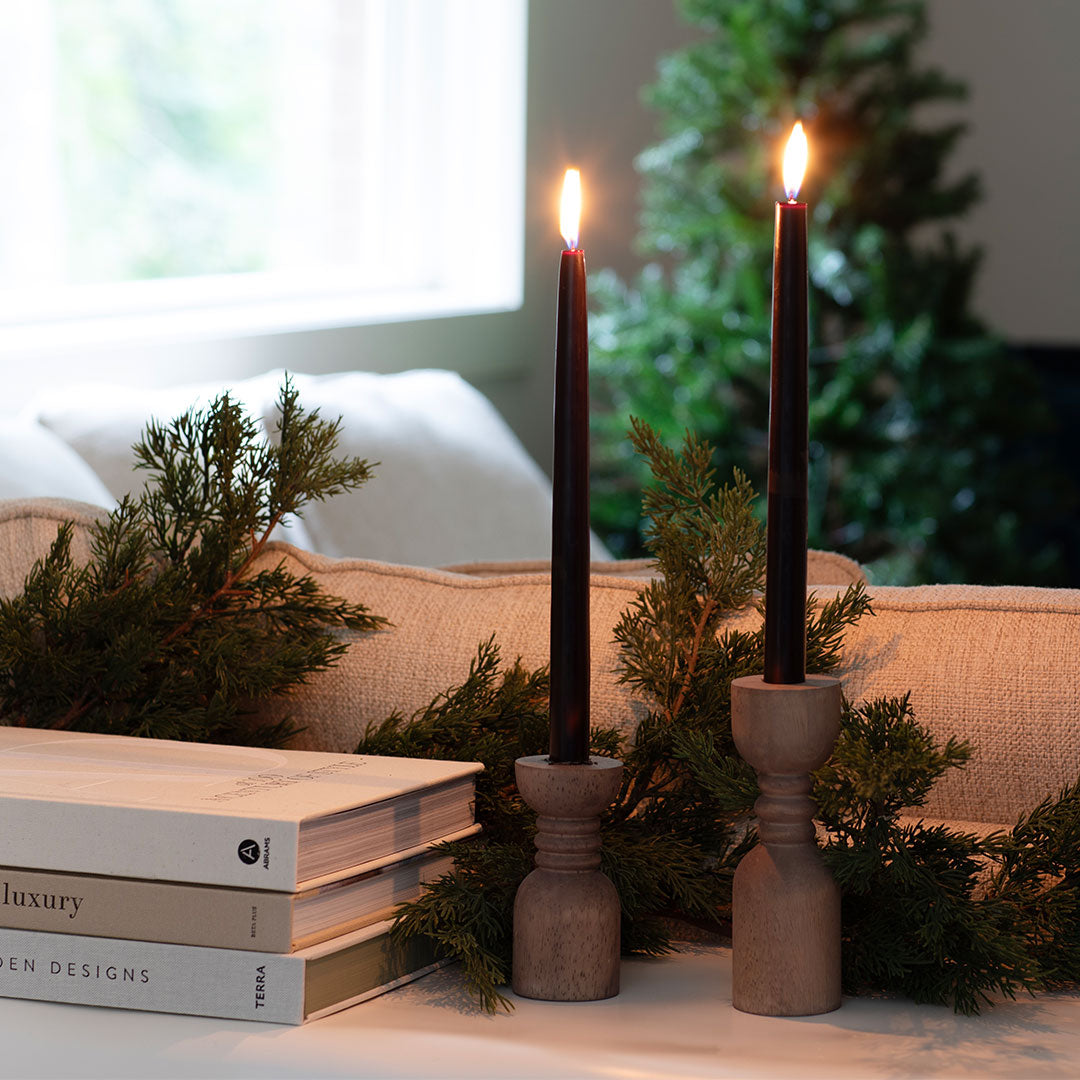 Black Forest Tapered Candle Set