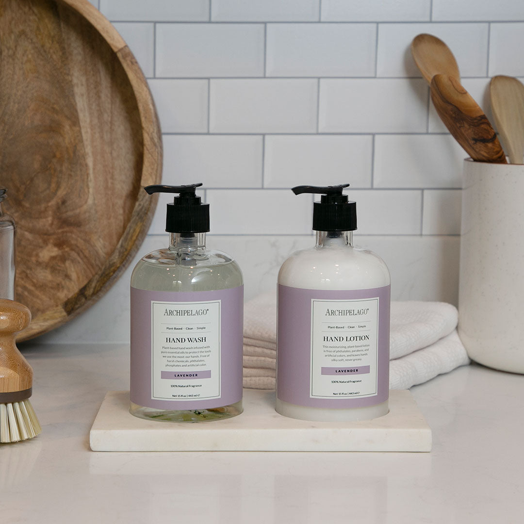 Lavender Hand Wash + Lotion Countertop Set