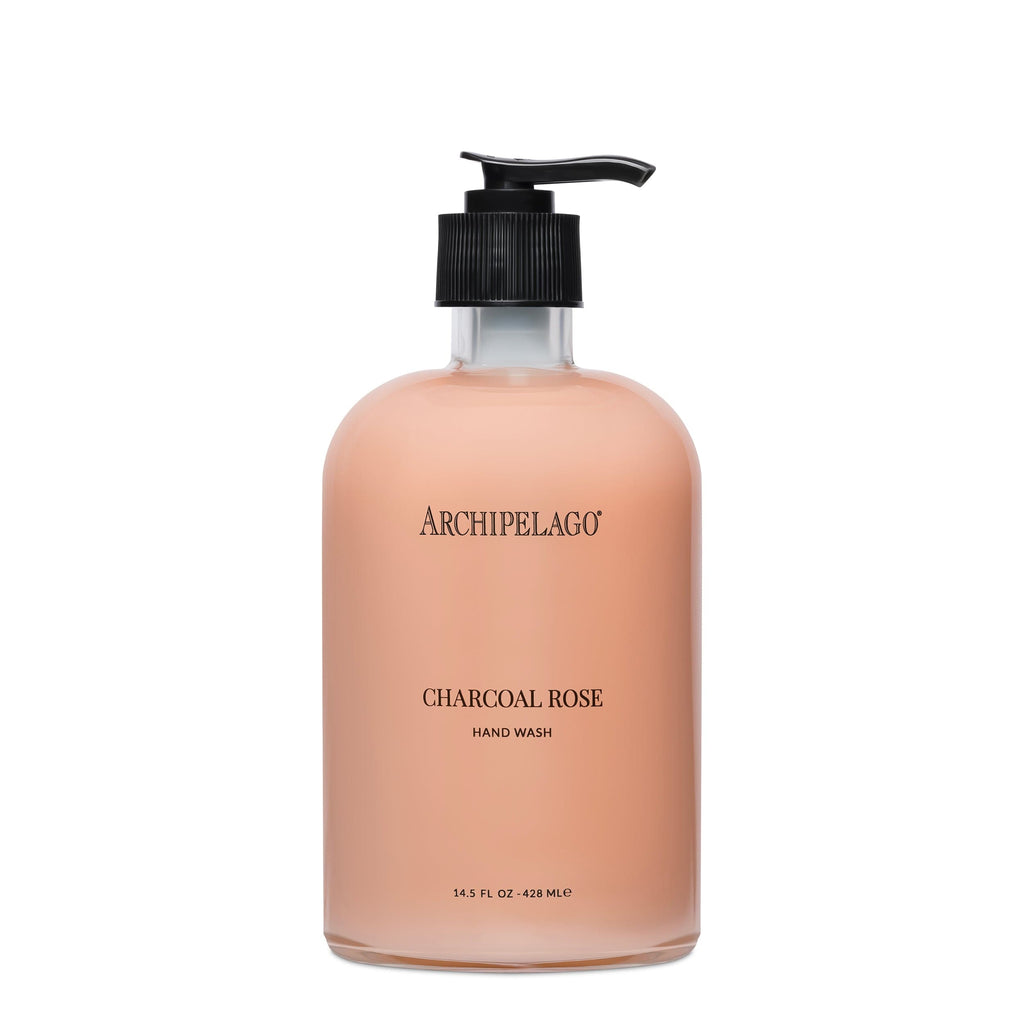 Charcoal Rose Glass Hand Wash | Archipelago Botanicals