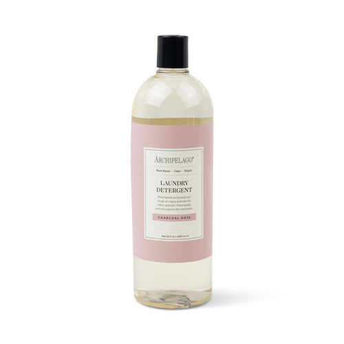 Bottle of Archipelago laundry detergent on a white background