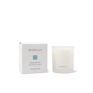 Archipelago Charleston candle and packaging on a white background1