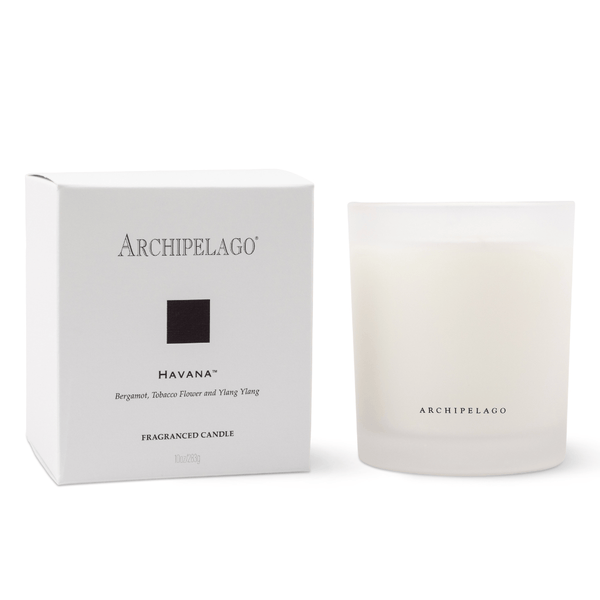 archipelago bergamot tobacco candle Havana Boxed Candle