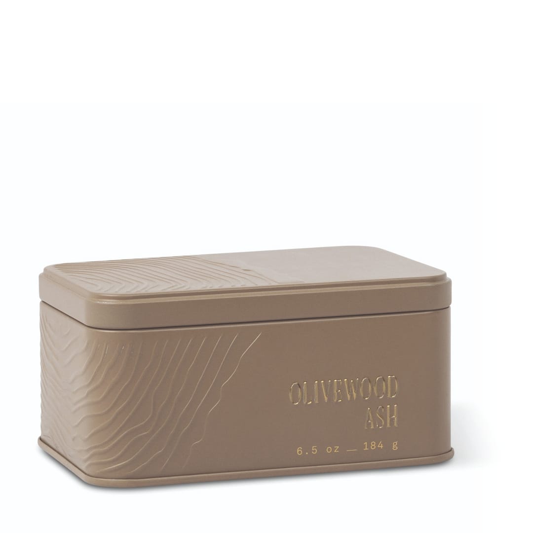 Olivewood Ash Tin Candle - 6.5 oz Archipelago Botanicals - image 1