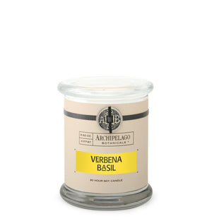 Verbena Basil Glass Jar Candle