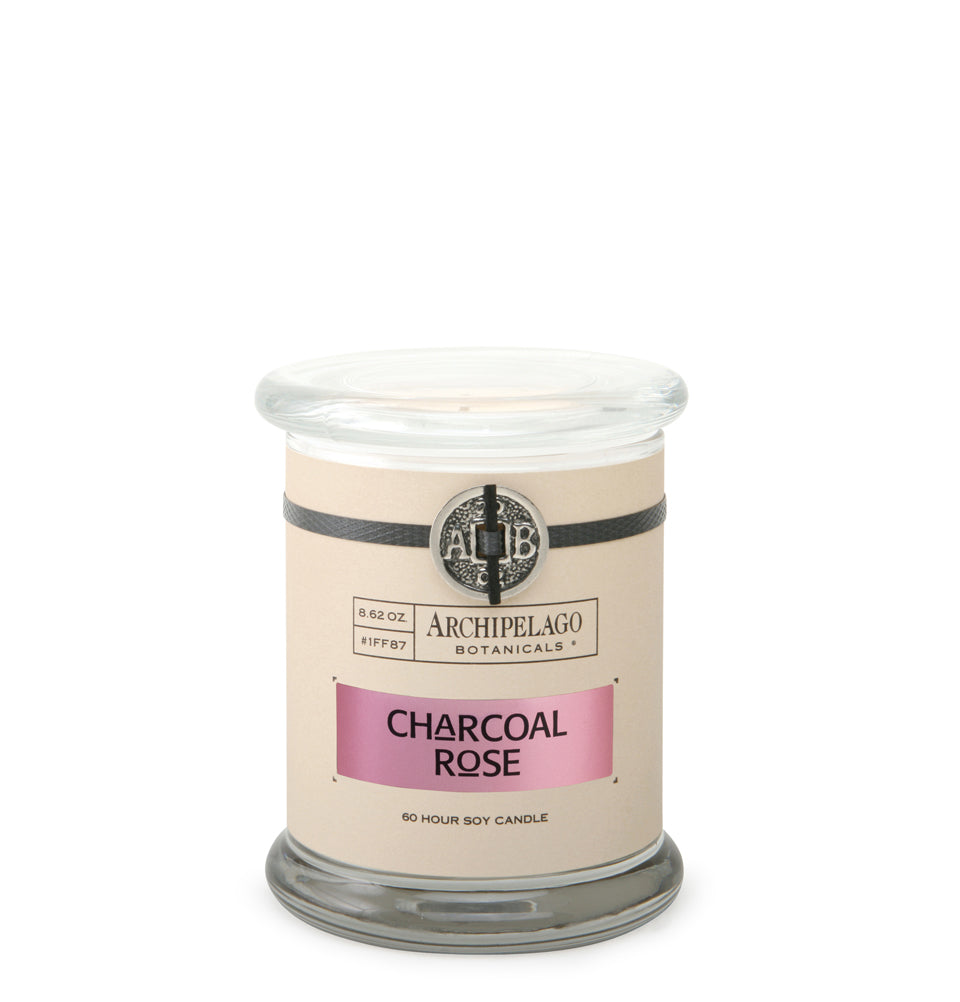 Charcoal Rose Jar Candle