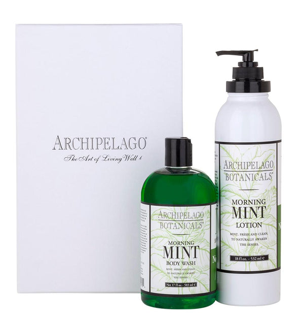 Morning Mint 17 oz. Body Wash & Lotion Set