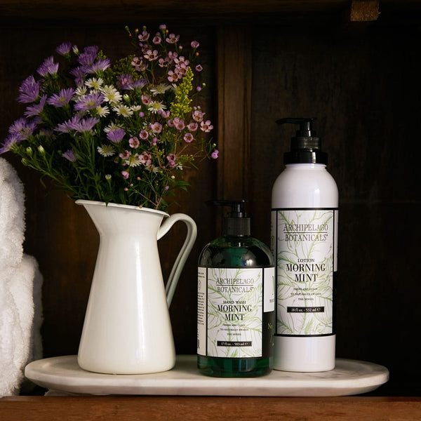 Morning Mint 17 oz. Body Wash & Lotion Set