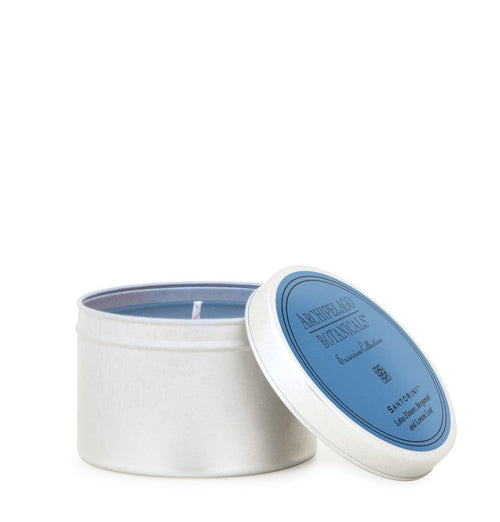 Santorini Travel Tin Candle