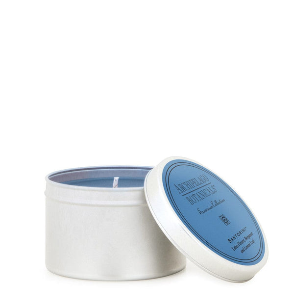 Santorini Travel Tin Candle