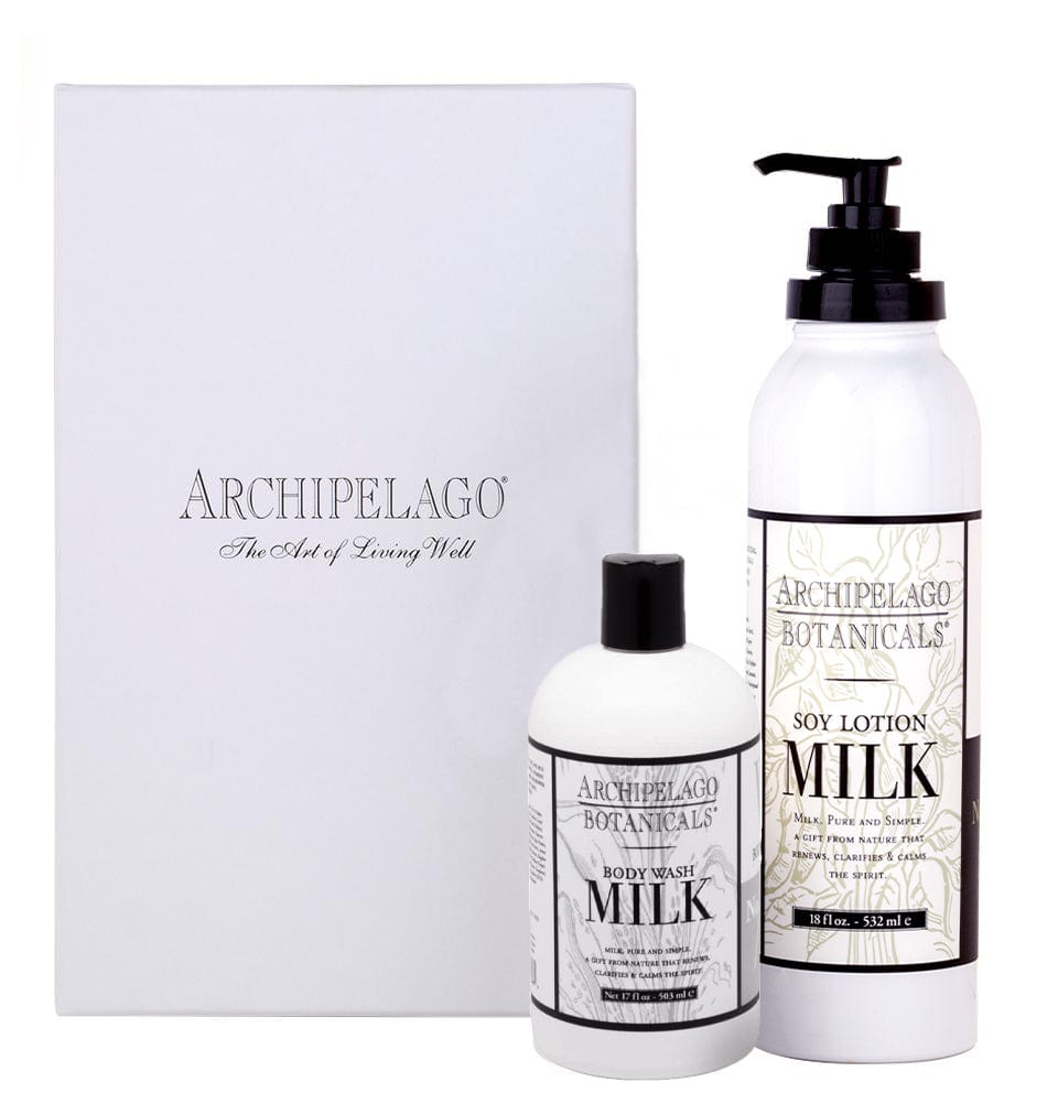 Soy Milk 17 oz. Body Wash & Lotion Set